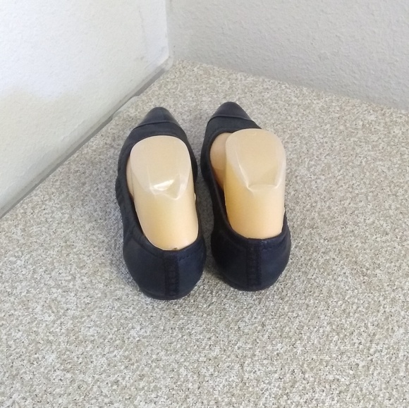 Prada Black Leather Patent Toe Ballet Flats - Picture 2 of 7